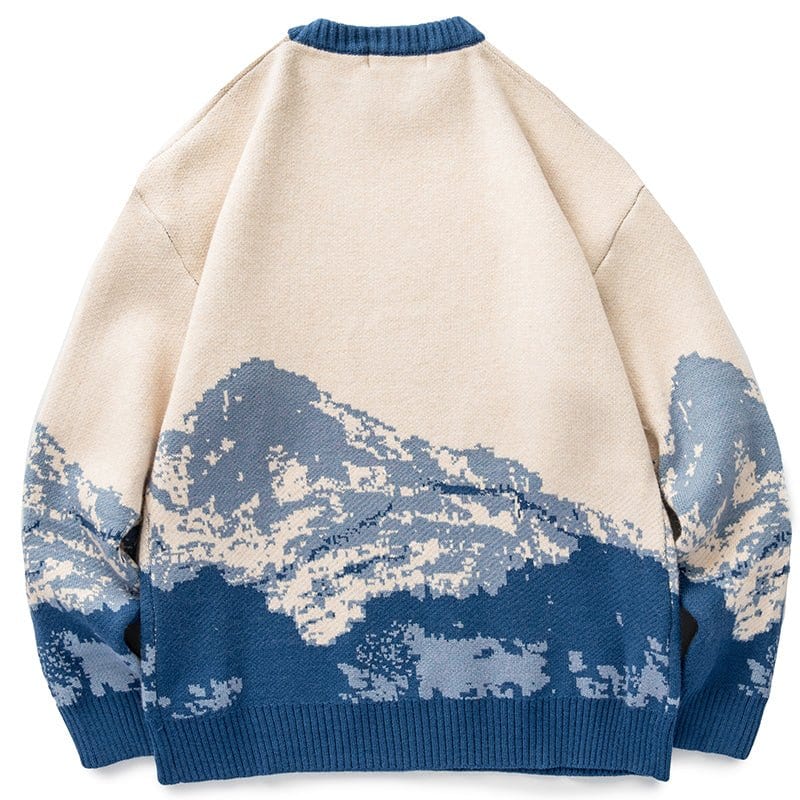 Unisex Sweater Snow Mountain Gradient - sneakerhillcom