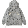 Sneakerhill® Rabbit Fur Hooded Winter Coat Sneakerhill