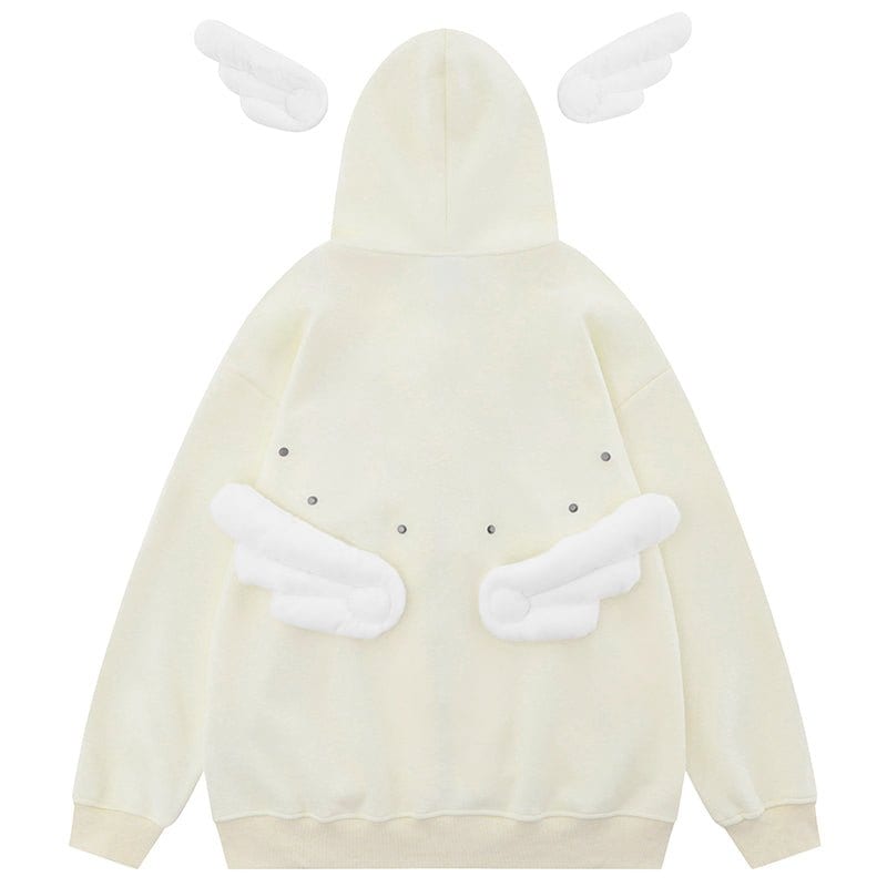 Sneakerhill® Fleece Star Hoodie with Removable Wings - sneakerhillcom