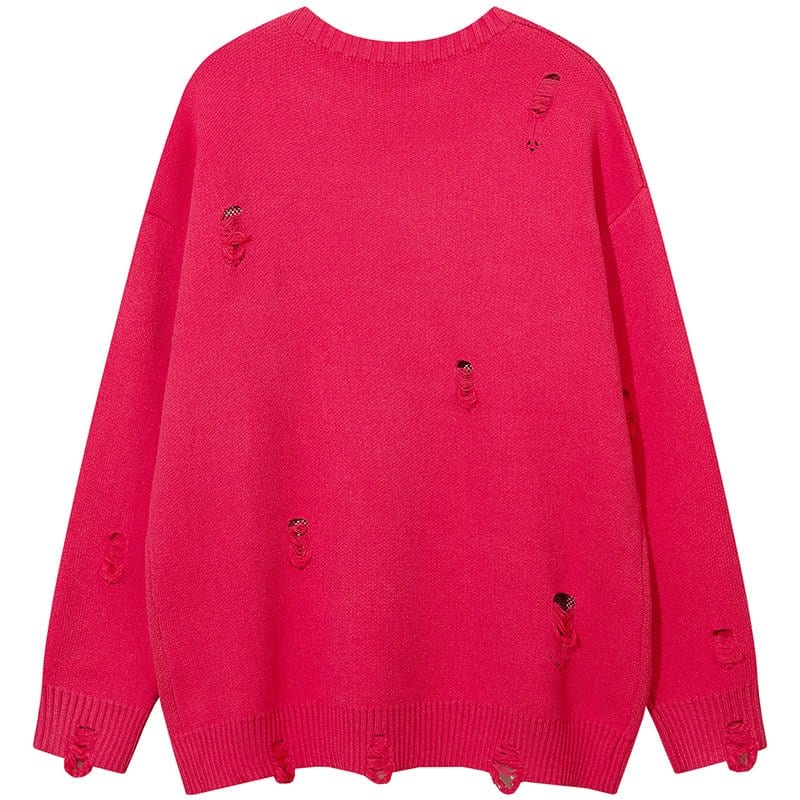 Sneakerhill® High Street Ripped Sweater Butterfly - sneakerhillcom