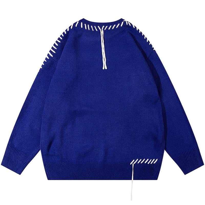 Sneakerhill® Streetwear Graphic Sweater with Tassels - sneakerhillcom