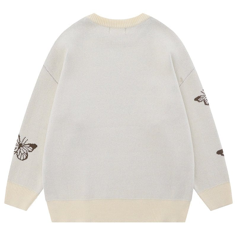 Sneakerhill® Harajuku Cupid Sweater with Butterfly - sneakerhillcom