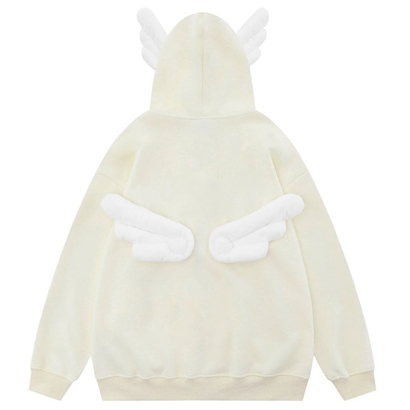 Sneakerhill® Fleece Star Hoodie with Removable Wings - sneakerhillcom