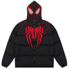 Sneakerhill® Hooded Puffer Winter Coat Spider Web - sneakerhillcom