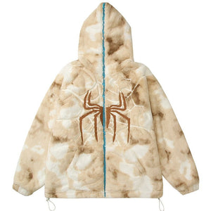 Sneakerhill® Full Zip Hooded Winter Coat Spider - sneakerhillcom